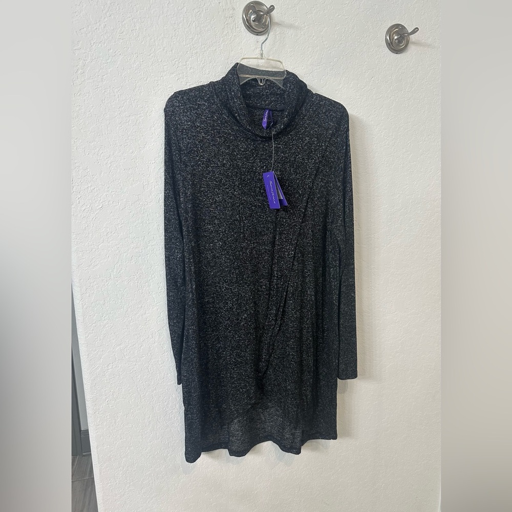 Seraphine Charcoal Crossover Tunic